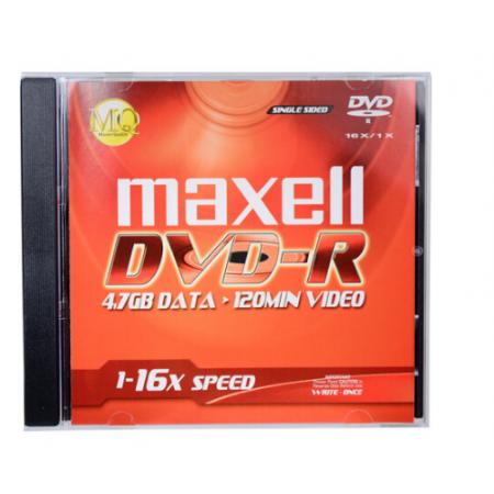 麦克赛尔（maxell）DVD-R光盘 刻录光盘 光碟 空白光盘 16速4.7GB 1片盒装，5盒/包