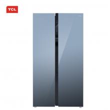 TCL 520P6-S星云蓝 520升 大容量 双变频 对开门冰箱 风冷无霜 AAT养鲜 节能静音