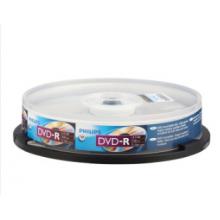 飞利浦（PHILIPS）DVD-R 空白光盘/刻录盘 16速 4.7G 桶装10片