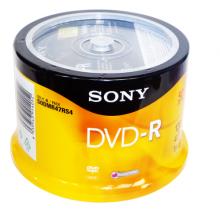 索尼sony 4.7g光盘 dvd刻录盘 空白光盘 碟片 sony光盘 50片装 DVD-R 50片桶装行业版