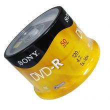 SONY 索尼  dvd刻录盘 光盘 空白光盘 4.7G 16X DVD-R（50片桶装）行业装