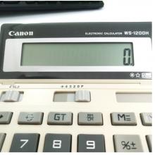 佳能（Canon） WS-1200H 12位数 办公财务计算器 可调角度 原色