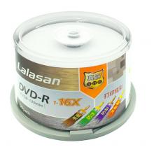 铼德(LALASAN) 打印炫彩可打印 DVD-R 16速4.7G 空白光盘/光碟/刻录盘 桶装50片