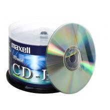 麦克赛尔（maxell）CD-R光盘 刻录光盘 光碟 空白光盘 48速700M 银盘桶装50片