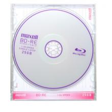 麦克赛尔（maxell）BD-RE光盘 刻录光盘 光碟 可擦写空白光盘 蓝光碟 25G台产 单片厚盒装