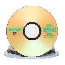 麦克赛尔（maxell）DVD+R光盘 刻录光盘 光碟 空白光盘 16速4.7G台产 桶装10