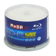 铭大金碟（MNDA）BD-R空白蓝光光盘/刻录盘 6-12速 25G 蓝光可打印 50片桶装