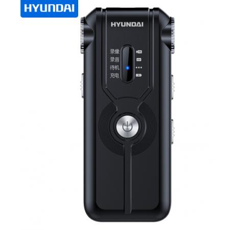 现代（HYUNDAI）HY-K708 录音摄像笔 黑色16G 微型专业 高清远距 智能降噪 会议培训采访无线摄像 