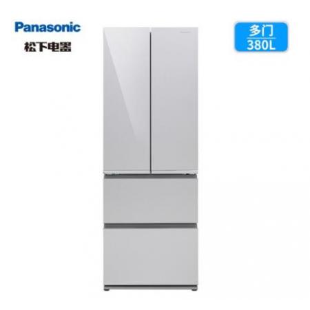 松下(Panasonic)NR-DE39TXP-S 380升多门变频风冷无霜冰箱AG银离子玻璃面板