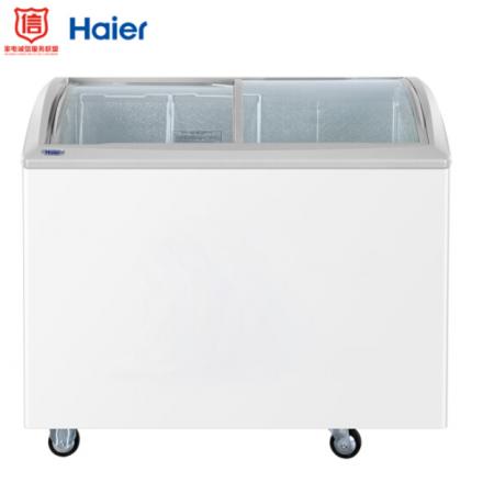 海尔 Haier 260升商用冷藏冷冻转换冰柜 圆弧玻璃门冷柜 SC/SD-260HDS