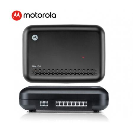 摩托罗拉(Motorola)电话机交换机座机 集团程控交换机 2进8出 电脑话务录音留言2拖8 PBX208