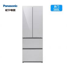 松下(Panasonic)NR-DE39TXP-S 380升多门变频风冷无霜冰箱AG银离子玻璃面板