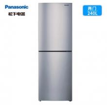 松下(Panasonic)NR-EB24WSP-S 240升两门风冷无霜超薄冰箱 AG银离子节能静音
