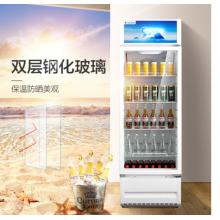 美的(Midea)立式单门冷藏饮料茶叶保鲜柜 冷饮玻璃门冰柜 SC-320GM（白色）