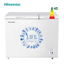 海信(Hisense) 206升一级能效双温冰柜 冷冻冷藏保鲜 节能商用冷柜 卧式双开门冰箱 BCD-206NU/A