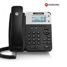 摩托罗拉(Motorola) SIP电话机座机 IP话机固定电话 百兆VOIP 支持POE供电 前台客服呼叫中心IP200-2C