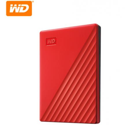 西部数据(WD)1TB USB3.0移动硬盘My Passport随行版 2.5英寸 红色(密码保护 自动备份)WDBYVG0010BRD