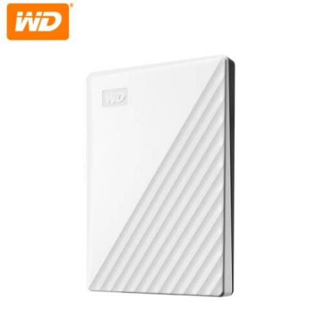 西部数据(WD)1TB USB3.0移动硬盘My Passport随行版 2.5英寸 白色(密码保护 自动备份)WDBYVG0010BWT