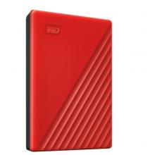 西部数据(WD)5TB USB3.0移动硬盘My Passport随行版 2.5英寸 红色(密码保护 自动备份)WDBPKJ0050BRD