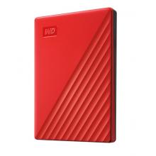 西部数据(WD)5TB USB3.0移动硬盘My Passport随行版 2.5英寸 红色(密码保护 自动备份)WDBPKJ0050BRD