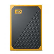 西部数据(WD)500GB USB3.0移动硬盘 固态(PSSD)My Passport Go琥珀色(坚固耐用 小巧便携)WDBMCG5000AYT