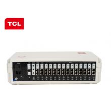 TCL电话交换机8进112分机程控电话交换机 机架式语音分线器分机弹性编码来电显示语音导航