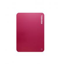 东芝(TOSHIBA) 1TB USB3.0 移动硬盘 V9系列 2.5英寸 兼容Mac 轻薄便携 密码保护 轻松备份 高速传输 活力红