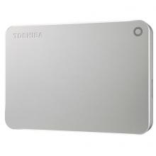 东芝(TOSHIBA) 2TB USB3.0 移动硬盘 Premium系列 2.5英寸 兼容Mac 高端商务 Type-C转换器 金属材质 尊贵银
