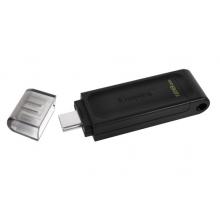 金士顿（Kingston）128GB USB3.2 Gen1 Type-C U盘 DT70 黑色
