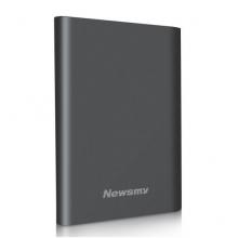纽曼Newsmy移动硬盘500GB USB3.1（Type-C） 明月 2.5英寸 烟雨灰 金属散热防震防磁防磨 海量存储拷贝