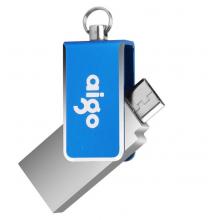 爱国者（aigo）32GB Micro USB USB2.0 手机U盘 U286 蓝色 双接口手机电脑两用