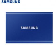 三星（SAMSUNG) 1TB Type-c移动硬盘 固态PSSD 超极速NVMe高速传输1050MB/秒 T7 极光蓝 MU-PC1T0H