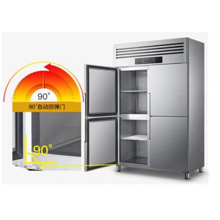 德玛仕 DEMASHI 商用四门冰柜 立式冷藏保鲜 展示柜冷柜 四门-BCD-900A（全冷藏）银色