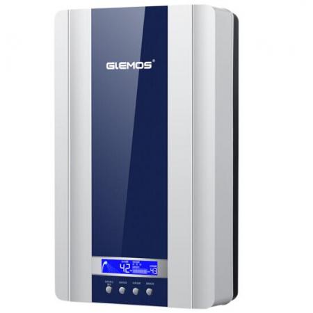 格林姆斯（GLEMOS）电热水器 速热式电热水器淋浴洗澡双胆即热竖式16升智能恒温 WKS-55B（16L-5.5KW）