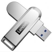 联想（Lenovo）64GB USB3.0（USB3.1 Gen1) U盘 X3 香槟银 全金属电脑车载高速优盘 360度旋转