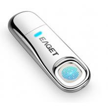 忆捷（EAGET）64GB USB3.0 FU60 指纹加密U盘 隐私安全保护 商务办公优盘