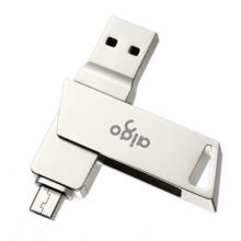 爱国者（aigo）32GB Micro USB USB3.0     手机U盘 U385银色    双接口手机电脑两用