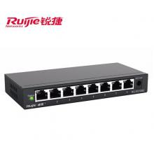 锐捷（Ruijie）铁壳非网管企业级交换器 分流器网线分线器 RG-ES108D 8口百兆交换机