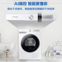 三星（SAMSUNG）9公斤热泵烘干机干衣机 AI智能烘干 热风清新 除菌烘干 DV90T6420LH/SC 白