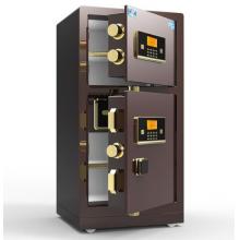 虎牌保险柜 高80cm双门双层全钢电子密码柜 办公保管柜保密柜