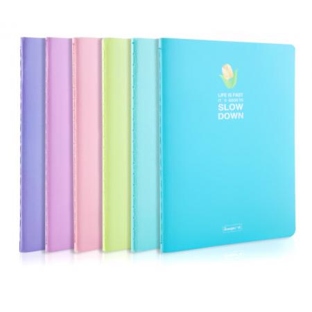 广博(GuangBo)A6多彩笔记本子 记事本子日记本 46张10本装颜色随机FB60037