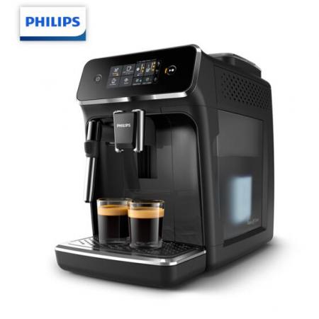 飞利浦（PHILIPS）咖啡机 全自动现磨咖啡机 带触控显示屏 自带打奶泡系统 EP2121/62