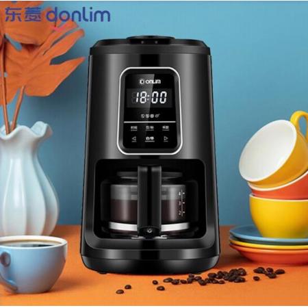 东菱（Donlim） 咖啡机 咖啡机家豆粉两用 浓度可选 磨豆机 办公室咖啡壶 咖啡机全自动 DL-KF1061