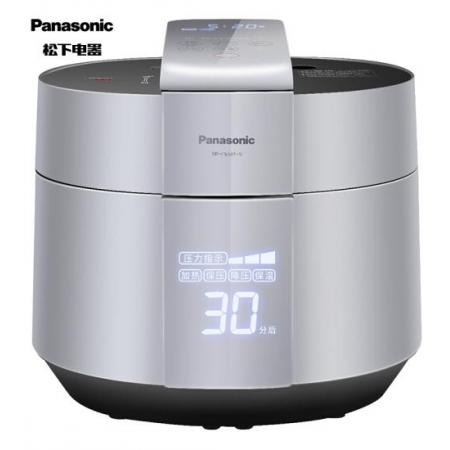 松下（Panasonic）5L大容量 电饭锅 1-8人 IH电磁加热电压力饭煲 米量判定 可预约 SR-PE501-S
