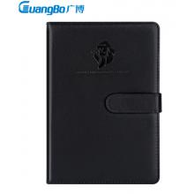 广博(Guangbo) 带扣硬面记事本 办公会议记录本笔记本 黑色 GBP20066