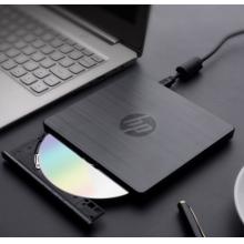 惠普（HP）外置光驱刻录机 外接笔记本台式机移动光驱USB超薄通用DVD8/CD24倍速 黑色