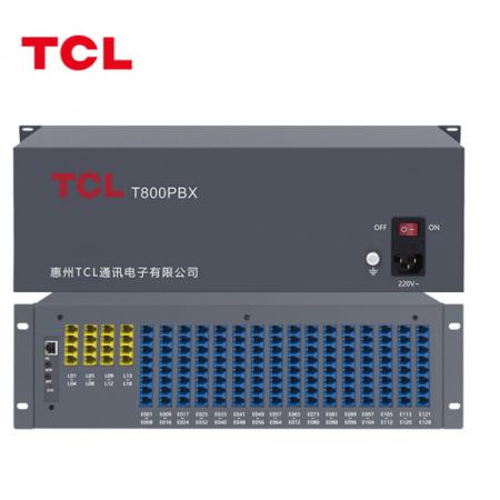 TCL 集团程控电话交换机 16进96出电话机交换机IVR语音导航二次来显电话秘书办公商用T800 A4-16/96