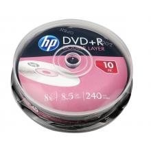 光盘 惠普  DVD+R DL 空白光盘 8.5g  10片装