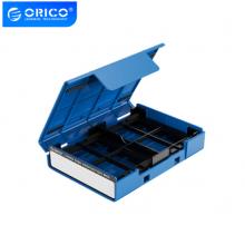 奥睿科(ORICO) 2.5英寸硬盘保护盒 台式机硬盘收纳盒 防震/抗压/耐摔保护套带标签保护包 蓝色PHP25