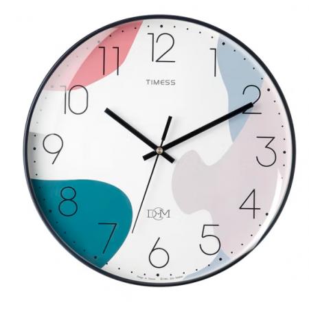 Timess 挂钟钟表客厅创意北欧时钟万年历温度石英钟简约轻奢表挂墙 P51-2【35厘米款】